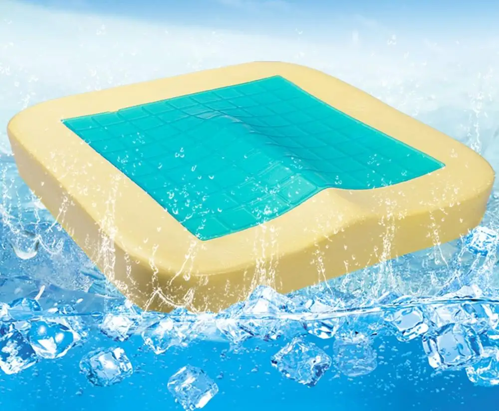 Amazon hot sale comfortable silicon gel memory foam seat cushion