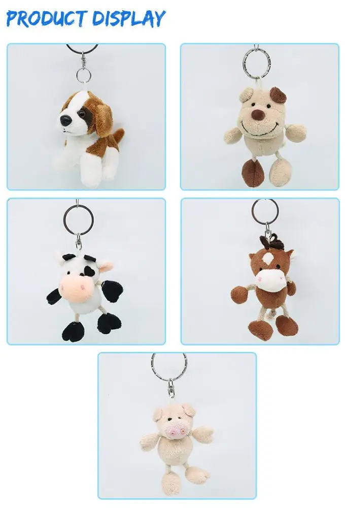 Small plush stuffed black cow Promotional customized small stuffed plush toy
