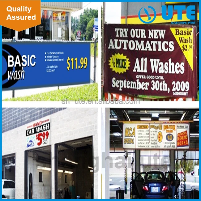 Custom car wash flag banner, advertising flag banner/banner signs