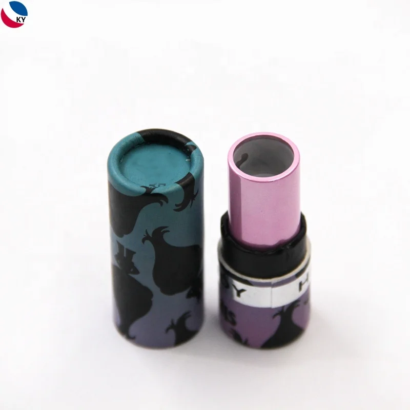 Paperboard Packaging  Lipstick Mini Paper Tube Custom Wholesale Tinted L Lipstick Paper Tube For Lip Balm