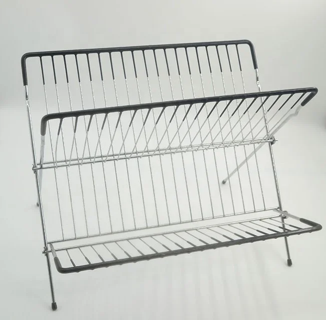 
Kitchen corner stainless steel roll up collapsible dish drying dinner plate holder dish drying rack 