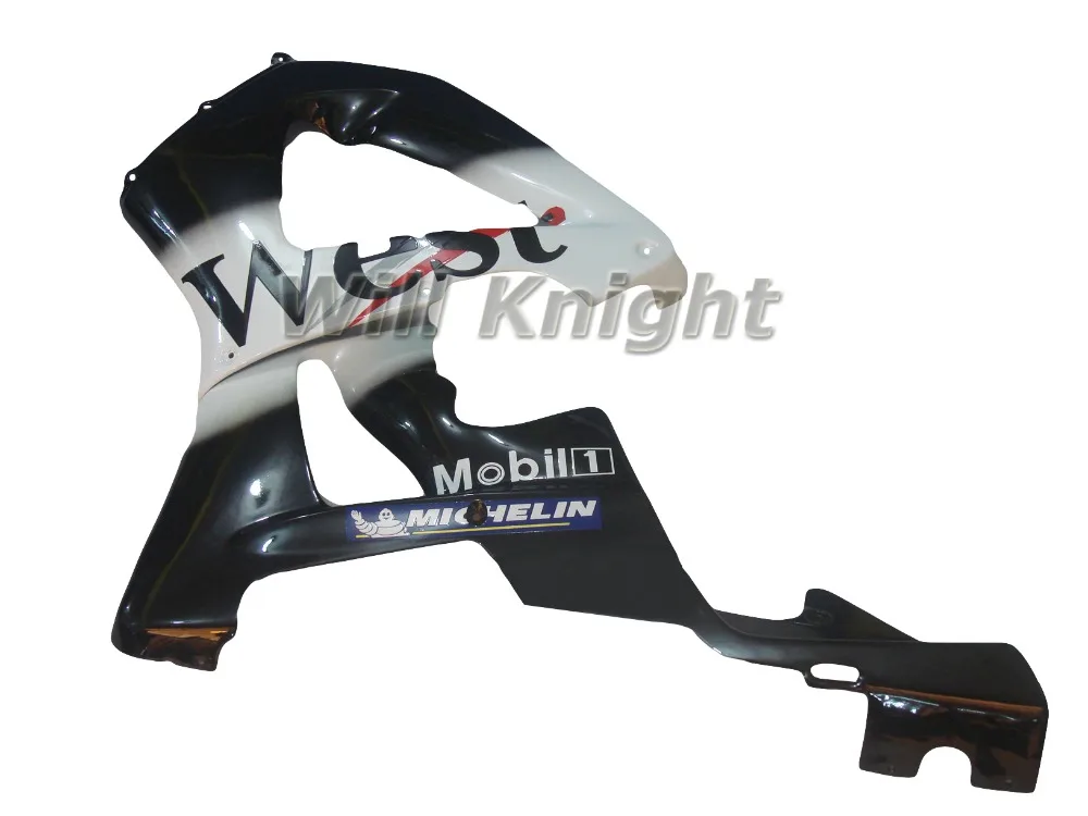Body Frame for CBR929 2000 2001 CBR900 929 Black White West Edition Fairing Kit