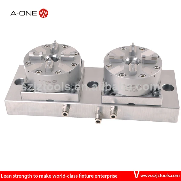 pneumatic point power 4 jaw lathe collet chuck