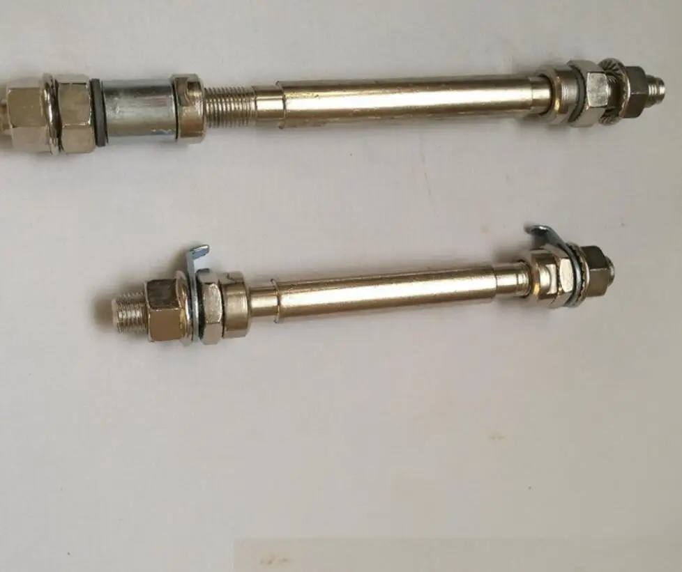 Bicycle  rear Steel Hub Axle,Bike front Steel Hub Axle