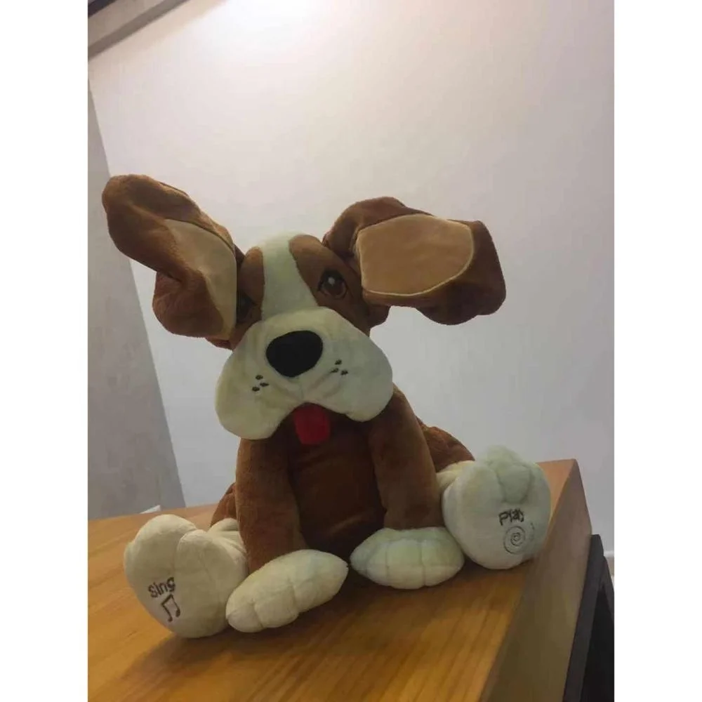 Peek dog Stuffed Animals Plush Doll Music Educational Gift stuffed plush Toys For Children
