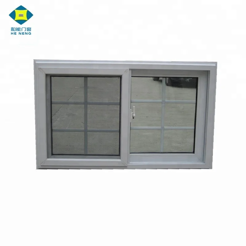 American Sash Anti-theft Screen Impact Double Glazed pvc Sliding Glass Window