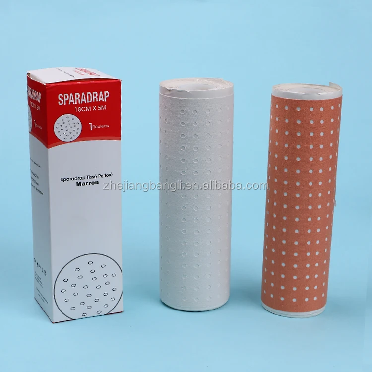 Healthcare Manufacturer Zinc Oxide Adhesive Tape 18cmx5m Red Beige Perforated Plaster
