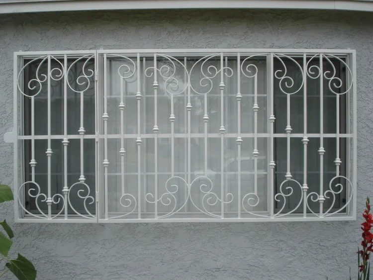 decorative  iron window grill designs safety wrought iron window guard