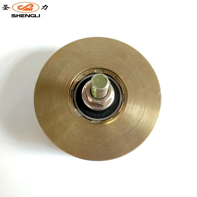 Wholesale factory price 100mm Y groove Metal fence gate pulley wheels with bearings