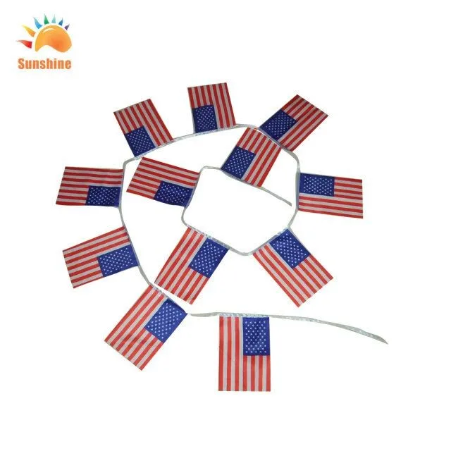 Factory Direct Pvc Vinyl Pe Indoor Hanging Banners Promotional Bunting Flags