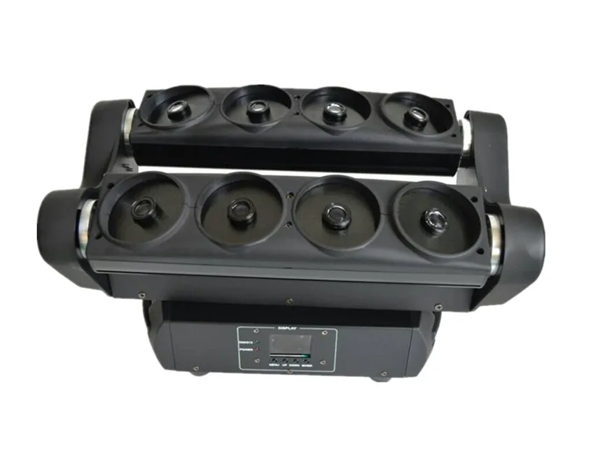 Лазерные огни dj клуб Вечеринка sharpy 8 глаз rgb Вращающаяся головка паук лазерный луч