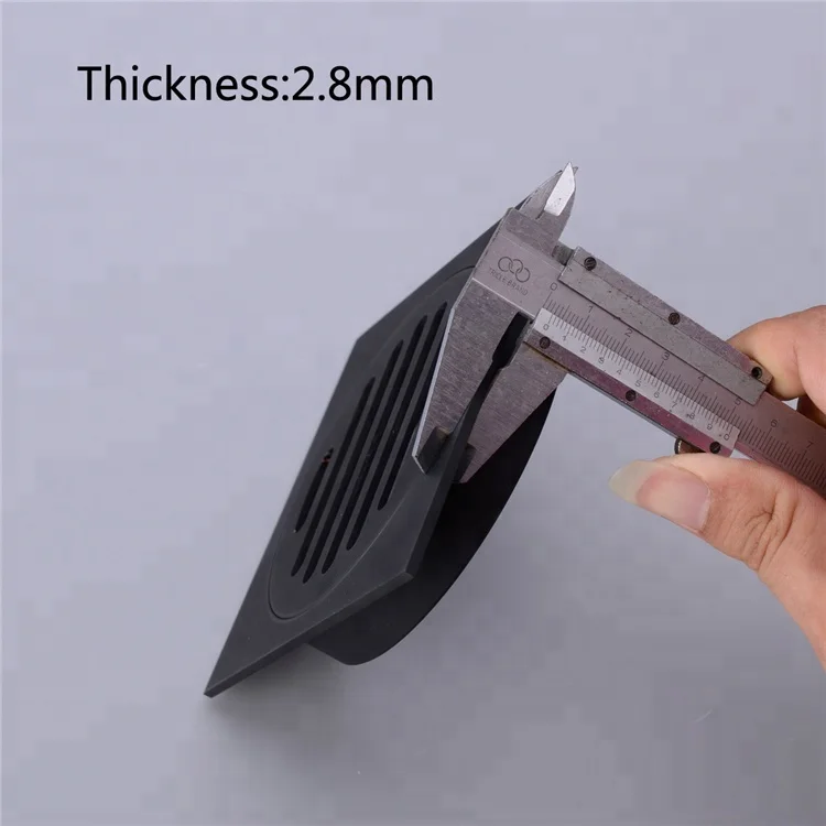 Слив для душа, слив для ванной комнаты, слив для пола, корпус, цельная Латунная вставка для плитки, квадратные напольные решетки для отходов, черный хром