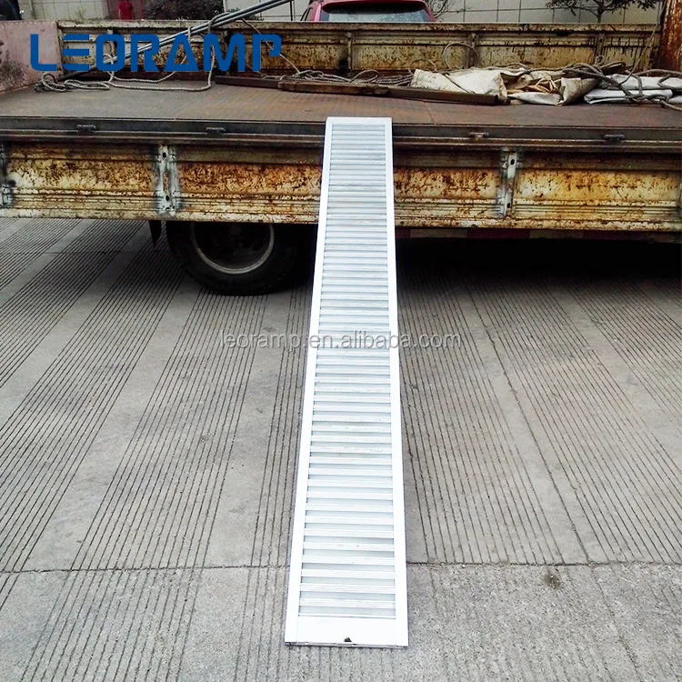Heavy duty 4T four wheeler loading aluminum mobility ramp for trailers