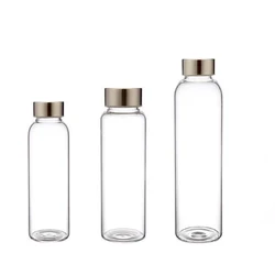 hand made stainless steel glass water bottle/drinking water glasses 500ml