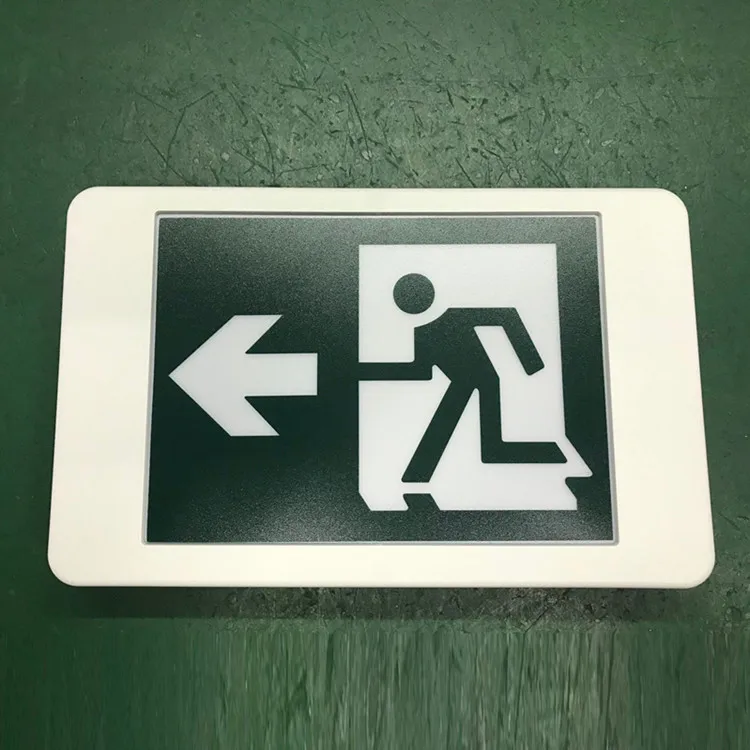 Canada market fire exit sign light emergency running man exit sign