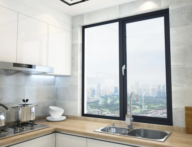 NAMI NFRC Certified aluminum tilt and turn window with grilles