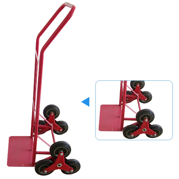 Шесть колеса ручной тележки для скалолазания лестницы