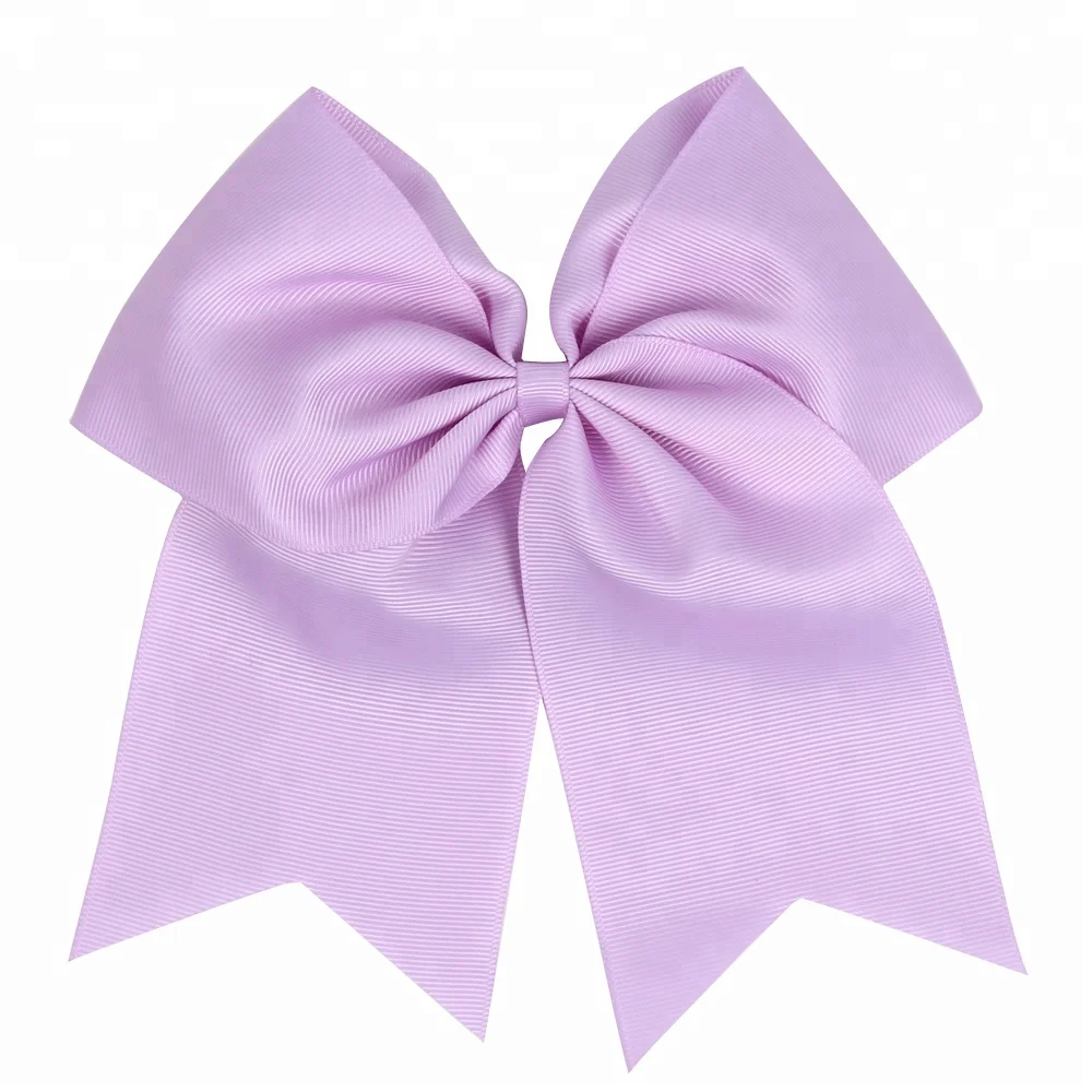 Large Classic Hair Bows with Ponytail Holder for Cheerleader Sports