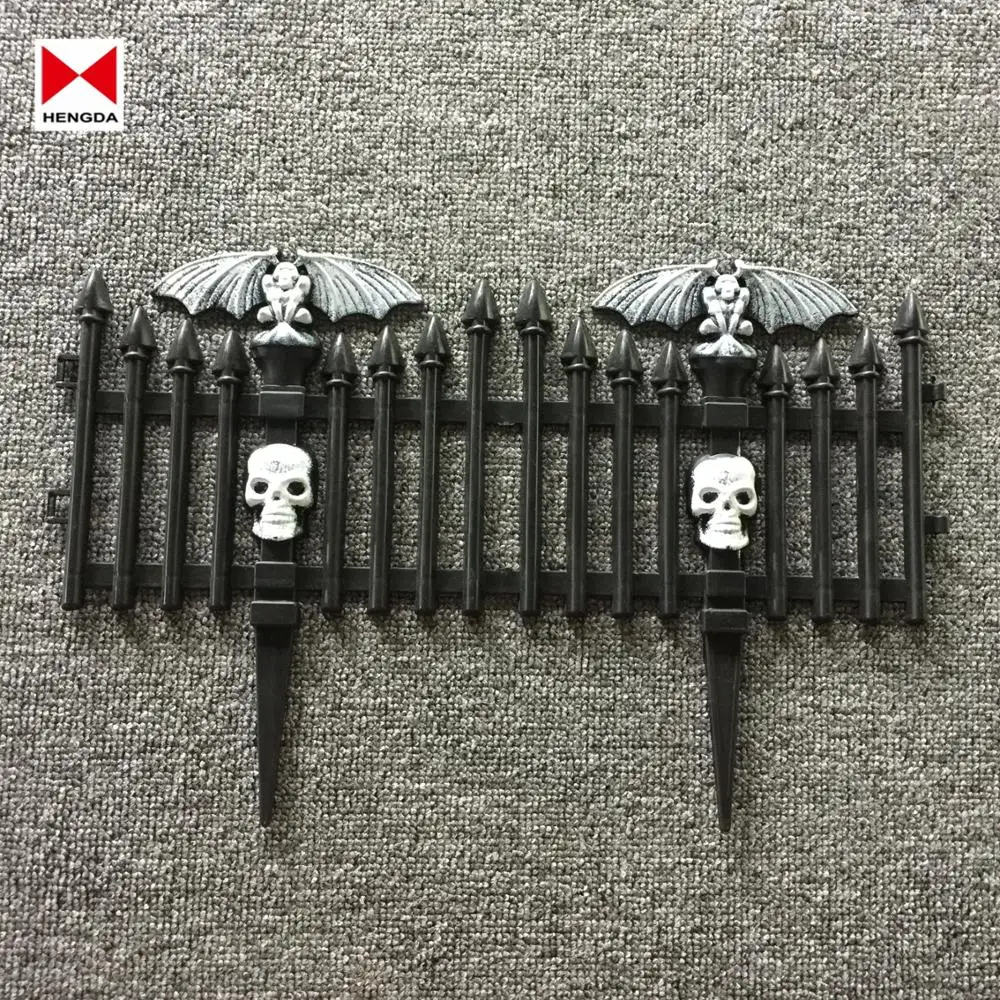 HOT SELLING- Festival Decoration- Halloween Plastic Spider garden Fence Edging Border