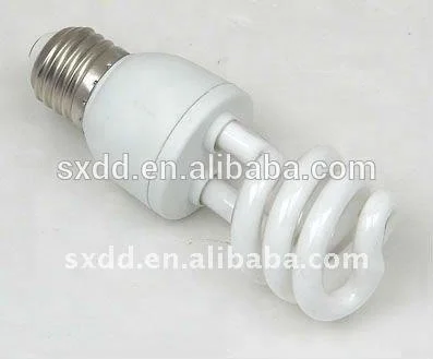 China cheap price 6500K half spiral energy saving lamp 15W 20W E27 B22