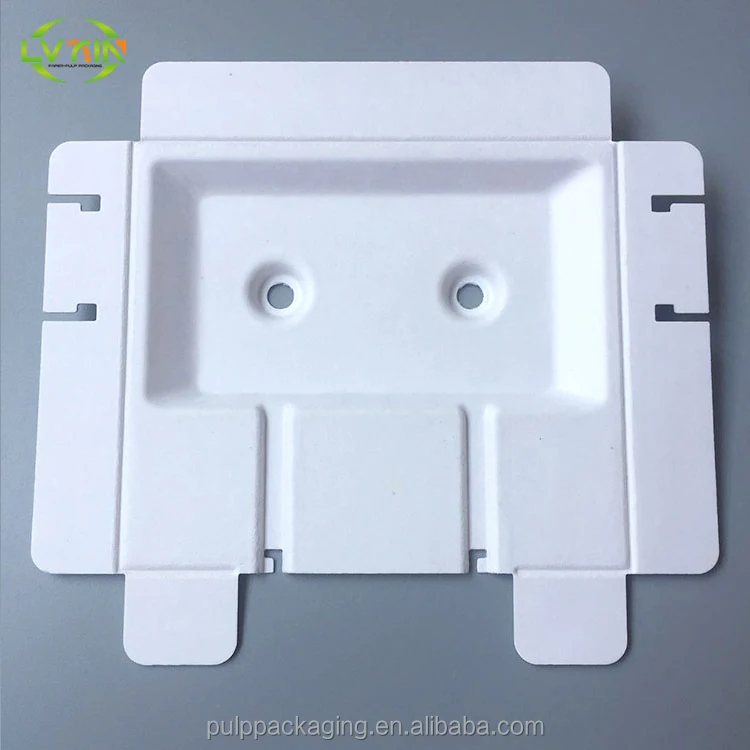 
Biodegradable Pulp Inner Tray,molded Headphones Packaging Trays Bagasse Pulp Wet Press Pulp Molding Recycled CN;GUA OEM 
