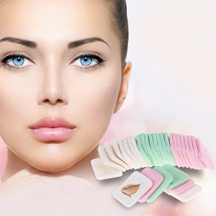 Beauty Customized Latex free makeup puffs square cosmetic sponge pad