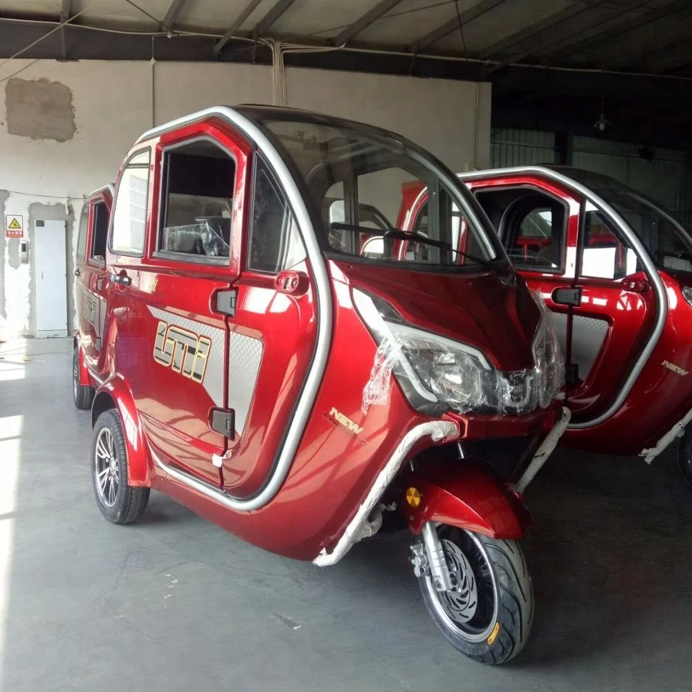 EEC Certified Electric 3 Wheel Full Closed Mobility Scooter With Passenger Seats, Luxury Electric New Energy Automobile Vehicle