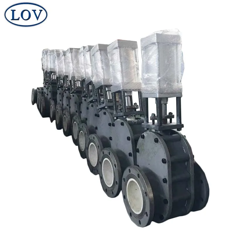 High Quality WCB Body Ceramic Lined Acid Resistance Motor Operated Sluice Gate Valve With Price