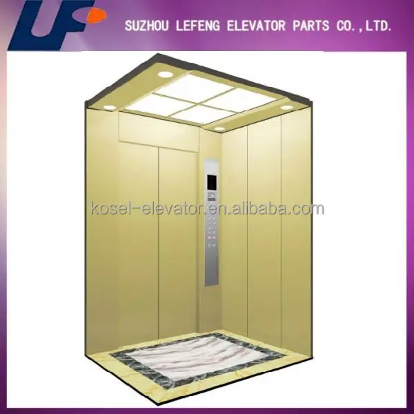 
320kg-800kg Machine Room Less traction machine passenger lifts/complete passenger elevators 