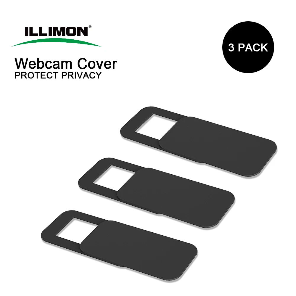 High quality ABS plastic laptop webcam cover black with OEM logo for laptop/computer/mobile phone camera