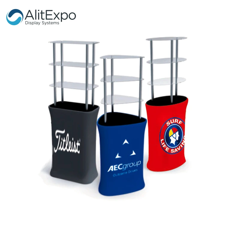 
Portable custom tension fabric promotion table counter for trade show 