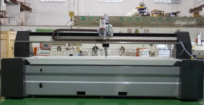 Small cnc waterjet cutting machine price with 3 axis cutter