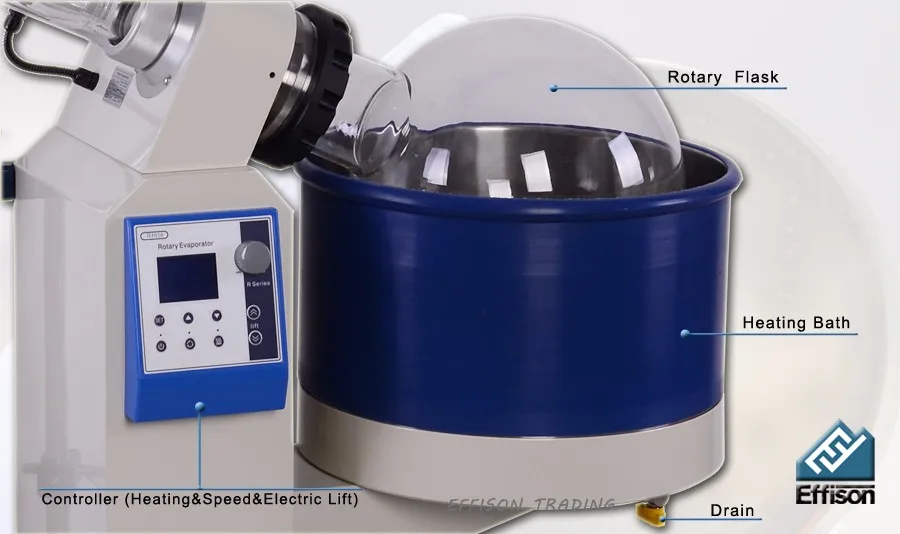 Effison оборудование для вакуумной дестиляции 20 л большой роторный