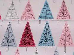 High quality tree design pure cotton fabric DIY sewing crafts