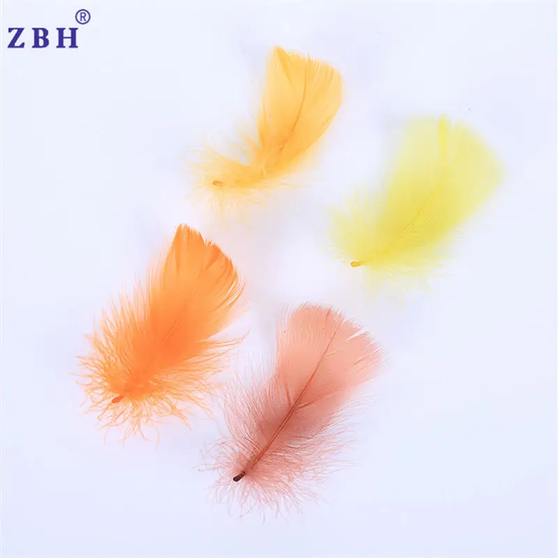 High quality goose feather DIY color small feather for decoration accessories