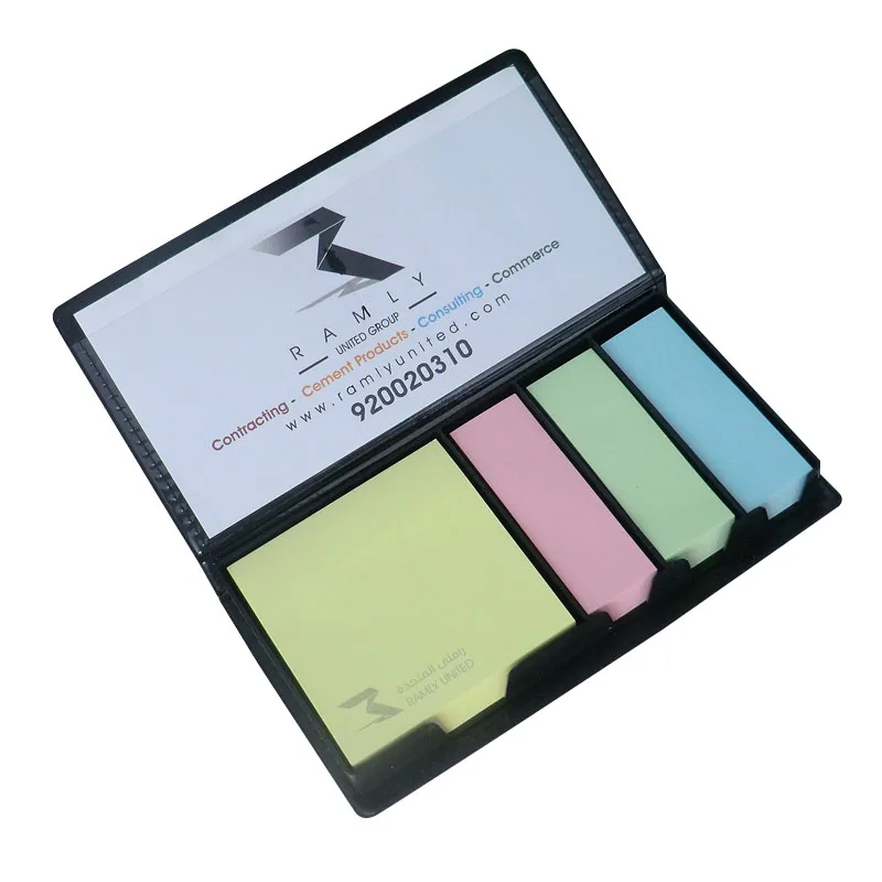 
Promotional PU Leather Cover Sticky Note Sets/Memo Pad /Sticky Notes with Calendar 