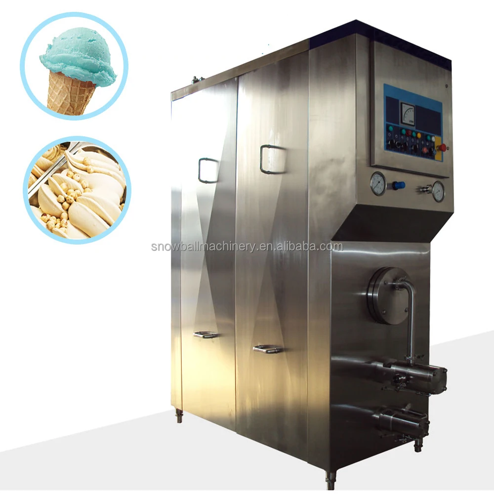 Cream Batch Freezer Continues Machine