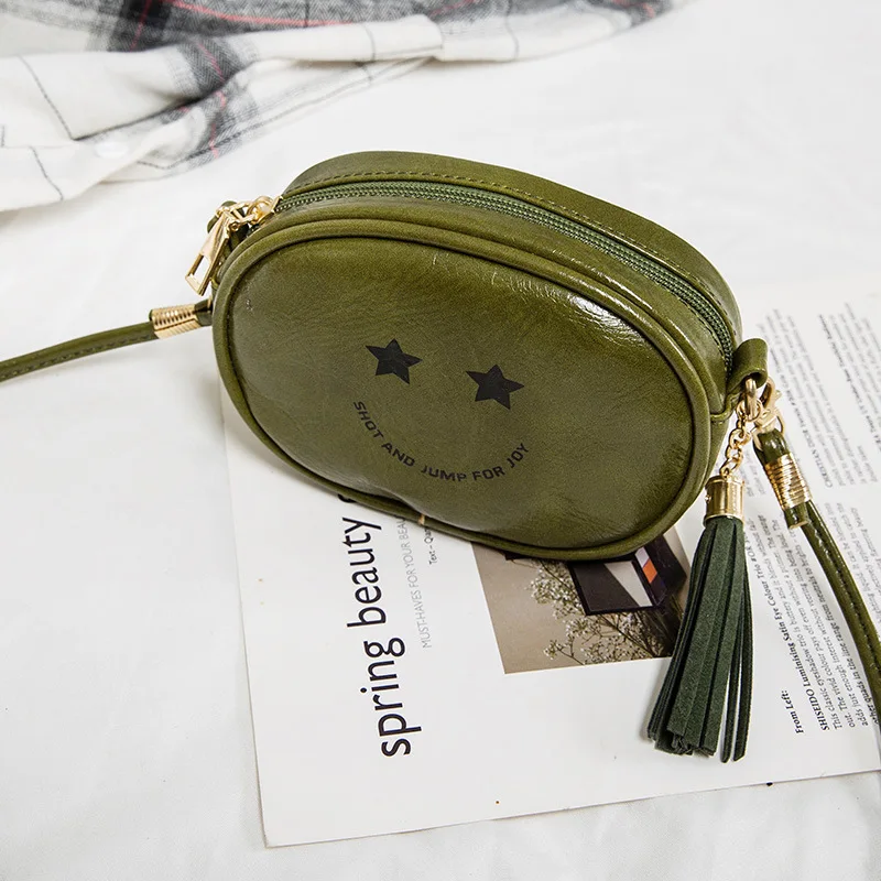 Funnuy Retro Kid Crossbody Bag Smail Face Coin Purse Baby Bag