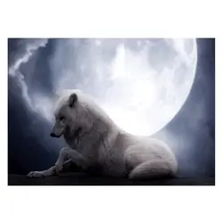 Wish Hot Selling diamond painting animal wolf drill cross embroidery bedroom living room decorative painting wholesale supply