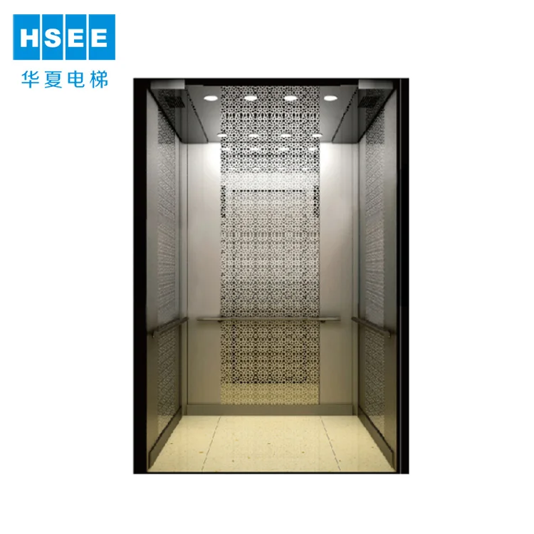 
Machine roomless elevator 630kg 8 person 1.5m/s Passenger Elevator Lift 