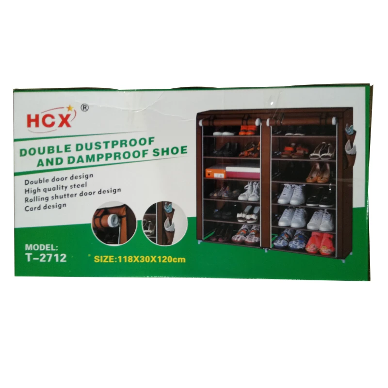 
Wholesale Non-woven folding fabric shoe cabinet storage organiser closet organizer shoe rack living room furniture 