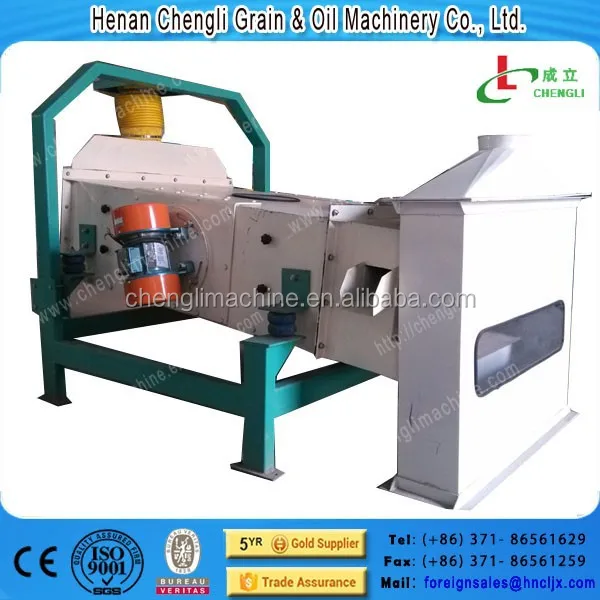 seed cleaner with sieves and gravity table