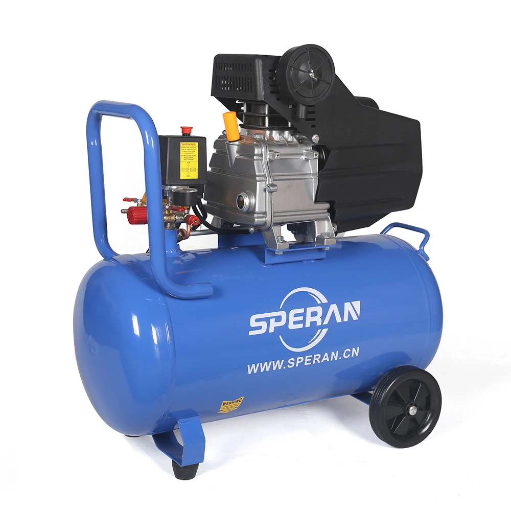 High quality 220V mini mobile portable handheld 3hp 50 litre direct driven air compressor