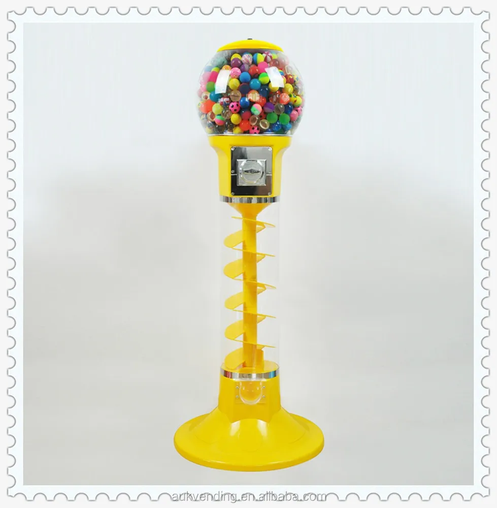 bulk spiral candy capsule bouncy ball station vending machine