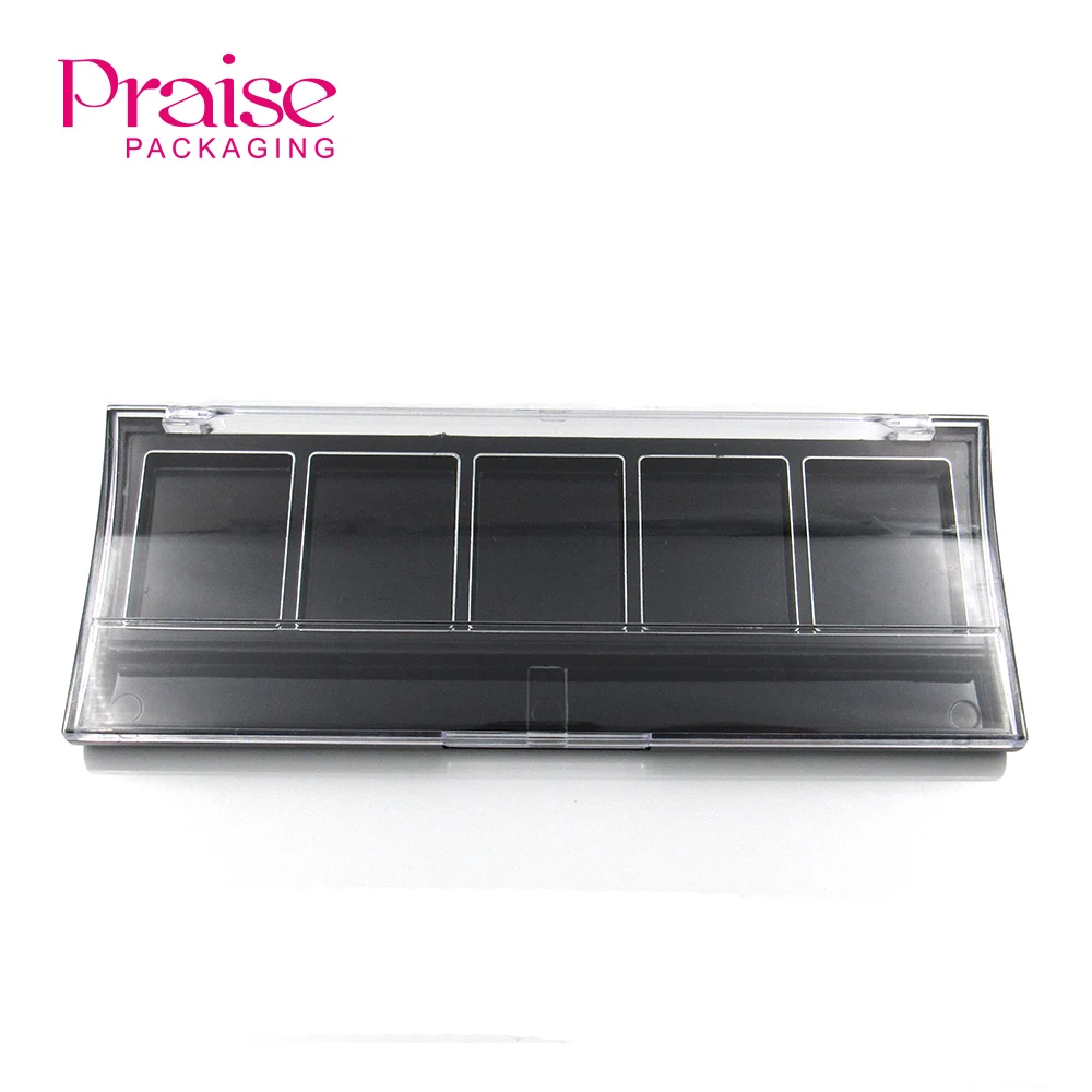 Free samples personal care empty plastic material eyeshadow case palette wholesale