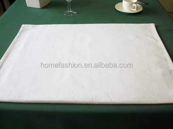 100% cotton satin band bedside mat for hotel with lovely monogram and diamond pattern mat hot sale