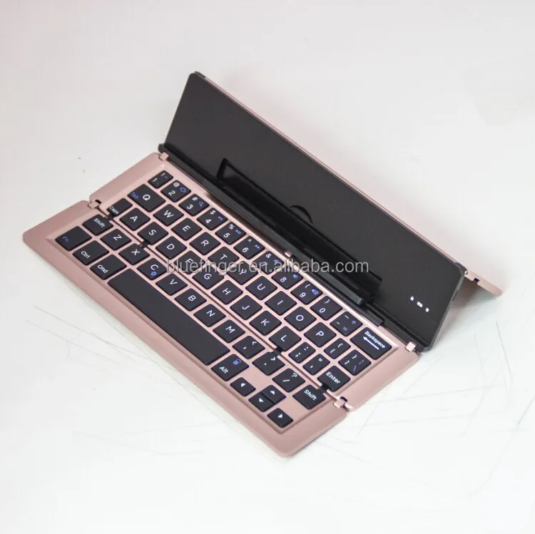 
Bluefinger Mini Slim Triple Foldable Bluetooth Wireless Keyboard For Windows OS Apple Mac Android System 