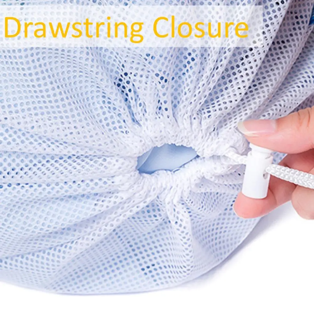 
Pink arge laundry bag drawstring closure heavy duty durable laundry bag travels,home storage,college dorms mesh laundry bags 