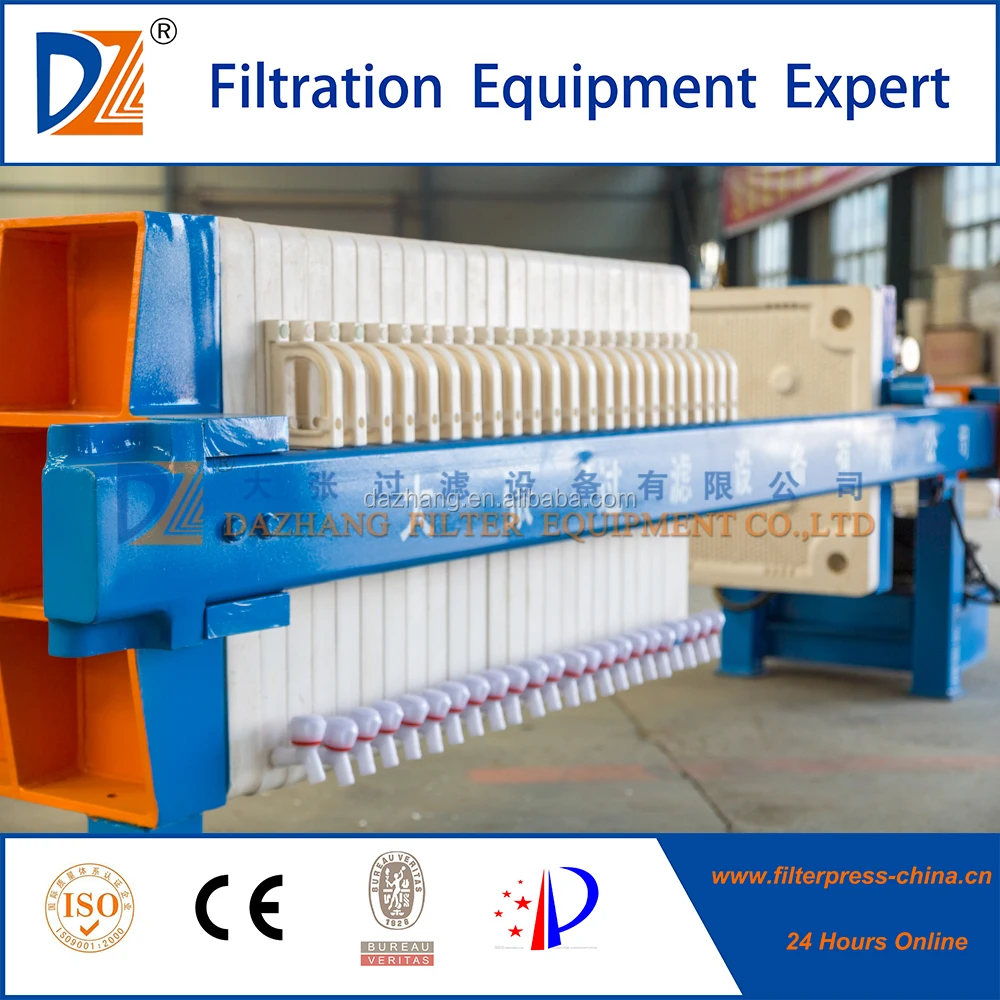 Hydraulic Chamber Filter Press for ceramic sludge treatment/wastewater treatment