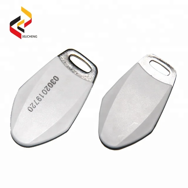 Access control ABS waterproof passive 125khz RFID TK4100 keyfob with silk screen printing logo